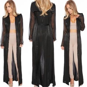 *Reposh* Naked Wardrobe Sheer Trench Duster